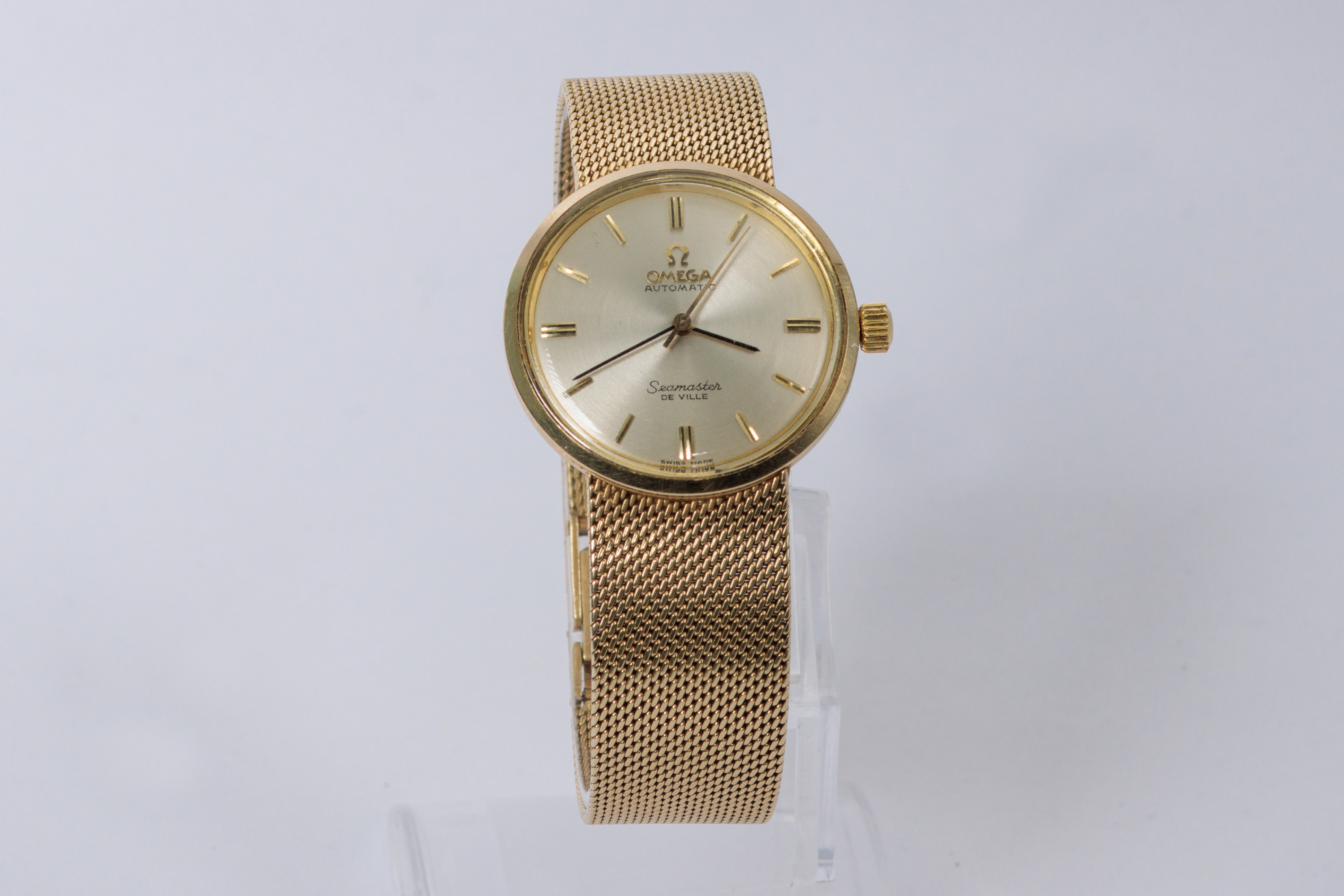 RELOJ: Marca Omega, Seamaster Deville, automático en oro amarillo de 14Kt (sin caja ni… (lote 09)