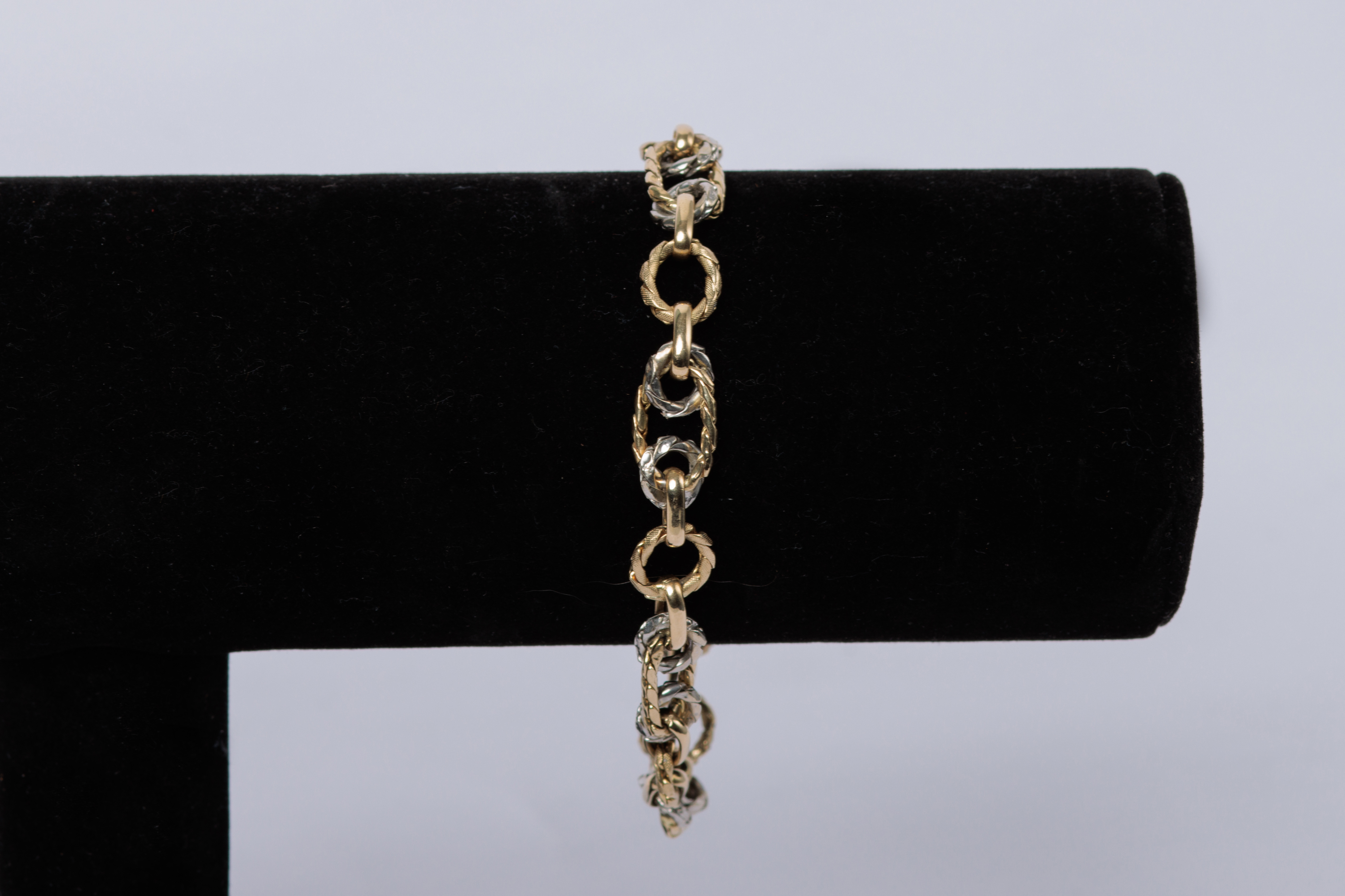 PULSERA: De oro en 3 tonos, amarillo, blanco y rosa de 14Kt (lote 29)