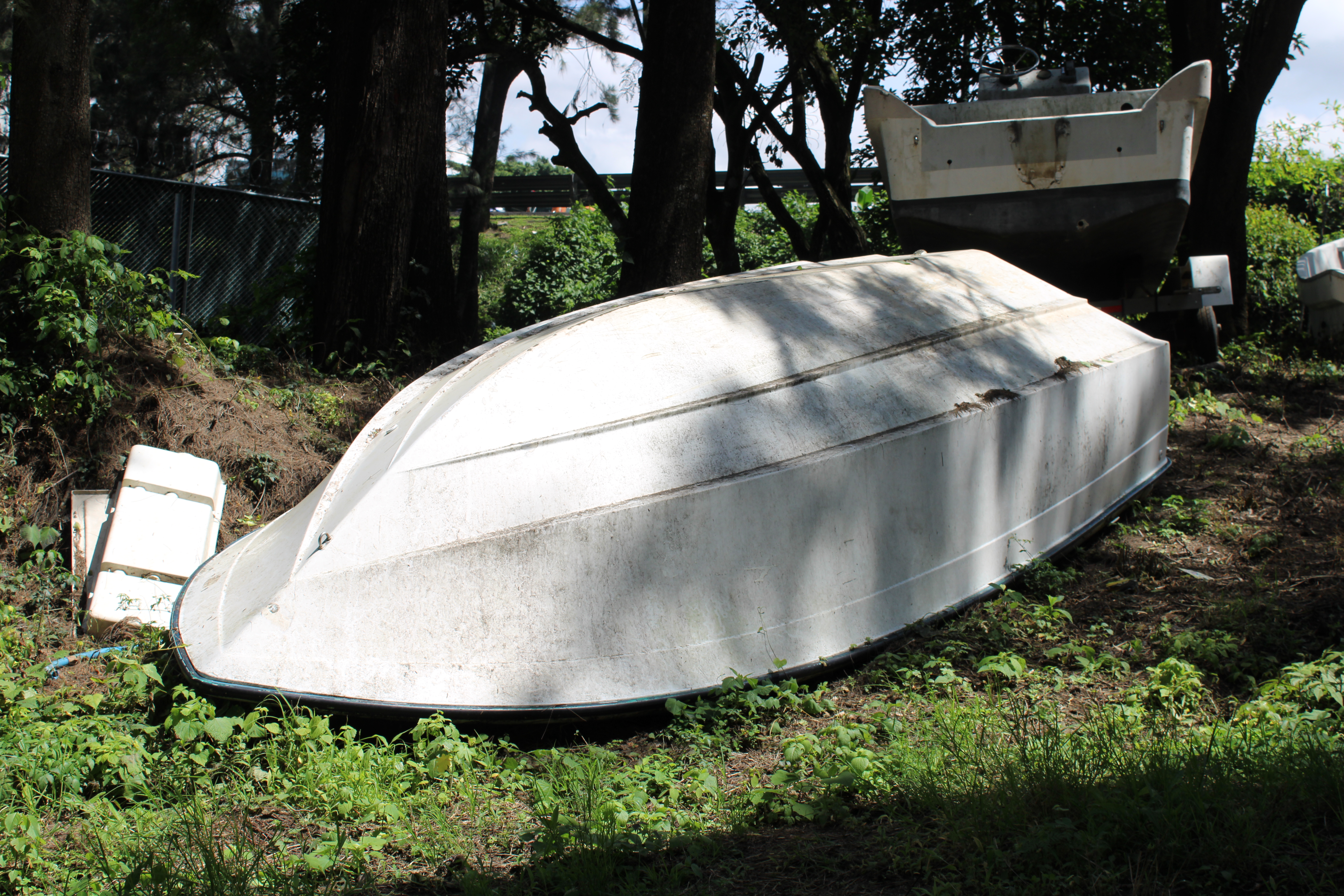 Lancha de fibra de vidrio (lote 30)